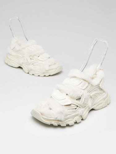 Balenciaga white leather faux - balenciaga,