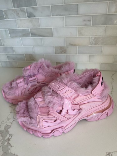 Balenciaga track faux fur - faux,
