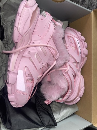 Balenciaga track faux fur - faux,